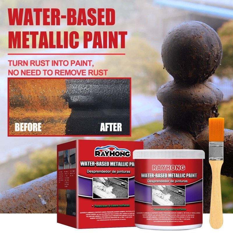 Chibel 300ml Tinta De Ferrugem, Pasta Removedor PimerA Base De Agua, Protecao Corosao Prova Para Car