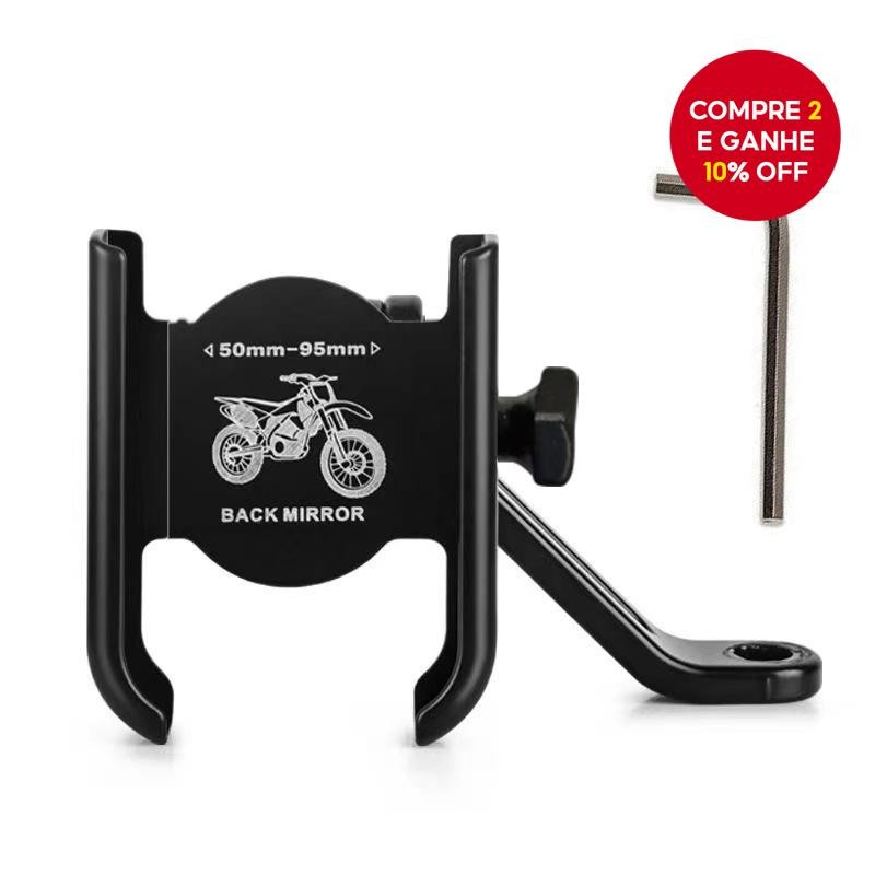 Suporte De Telefone Para Motocicleta Em Liga De Alumínio-Navegação Pilotos De Entrega