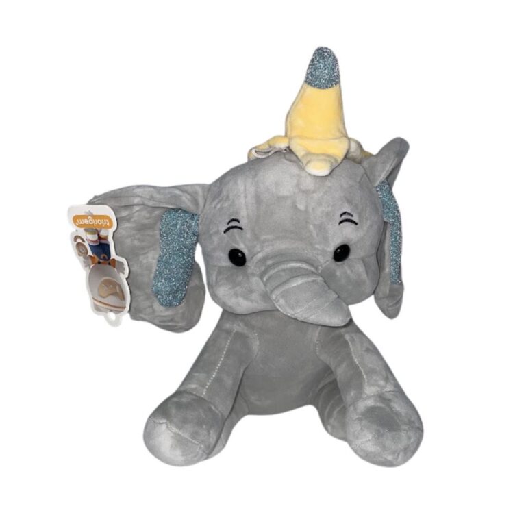 Brinquedo Elefantinho De Pelúcia Cinza – HK