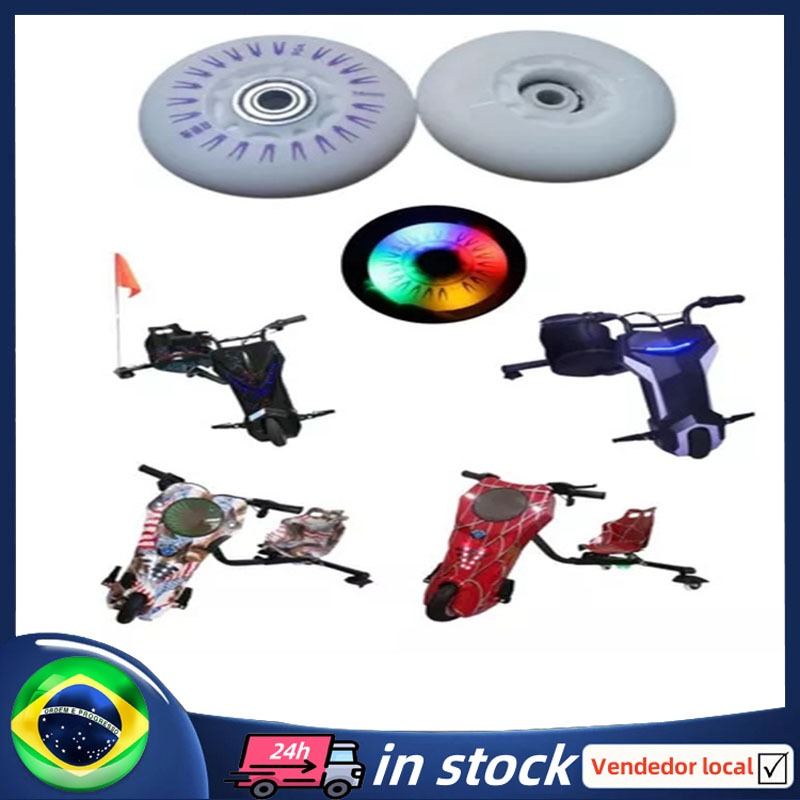 [BR Envio Em 24h] Roda Traseira Para Triciclo Elétrico Com LED RGB