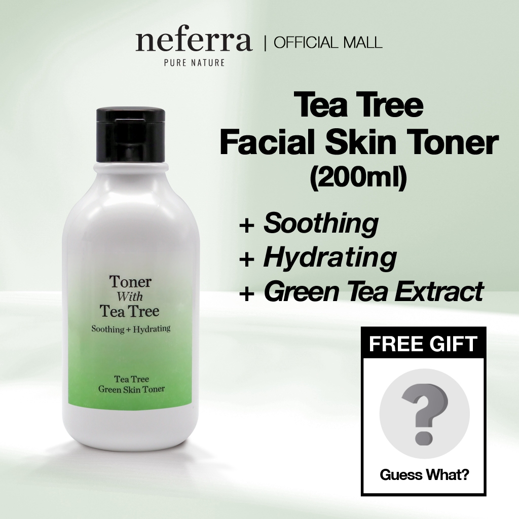 Odorata/Neferra Calmante + Cuidados Com Acne + Tônico Hidratante Para Pele Verde Tea Tree 100ml E 20