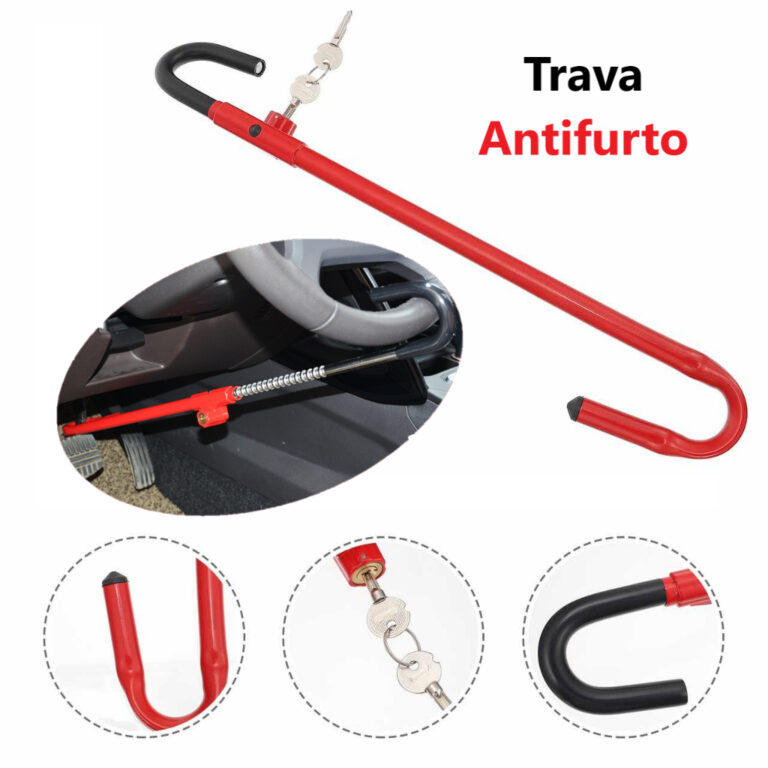 Pedal de aço e volante com trava de colisão anti