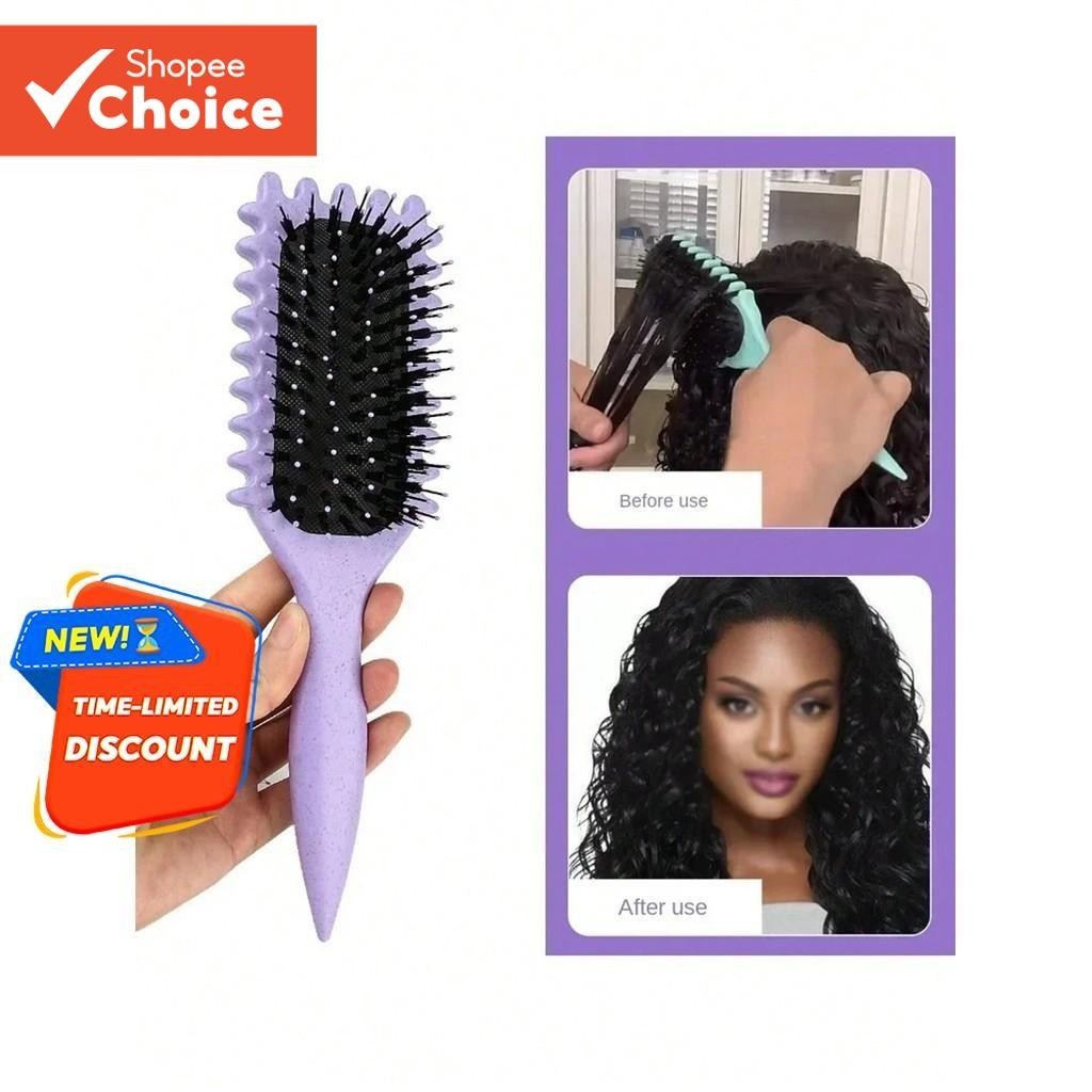 Nova Escova Definição De Cachos De Atualização , De Cabelo Encaracolado Com Cerdas E Esign Especial