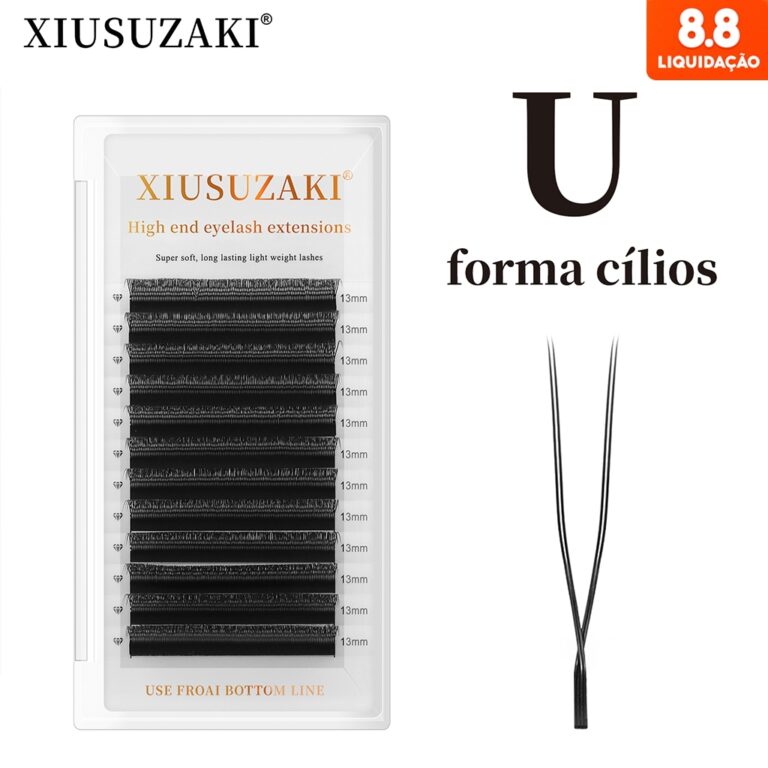 XIUSUZAKI 12 Linhas Cílios Em Forma De U Bloom Ex