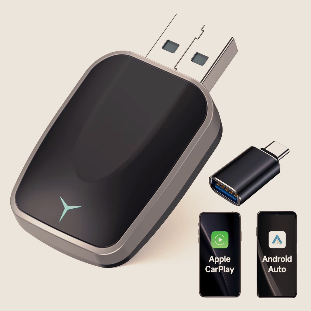 Adaptador CarPlay 2 Em 1 Com Fio Para Sem E Android Auto Plug E Play