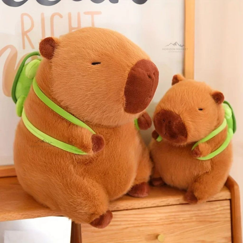 Premium 30 Cm Brinquedo Pelúcia Capivara Tartaruga Fofinha Kawaii Presente Fofinho Para Aniversários