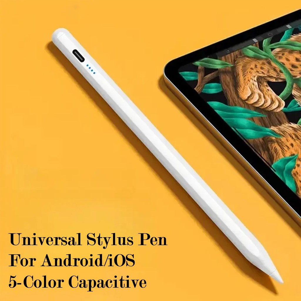 Caneta Stylus Universal Para Android/iOS-Lápis Capacitivo Tablet Com Tela De Toque De 5 Cores