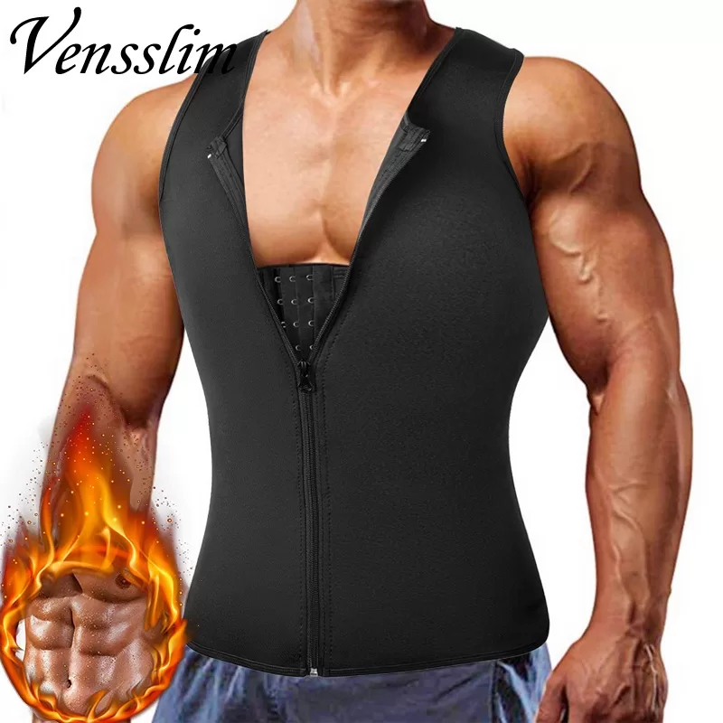 Venslim Neoprene Emagrecimento Barriga Homens Corpo Shaper Colete Abdômen Queima De Gordura Cintura