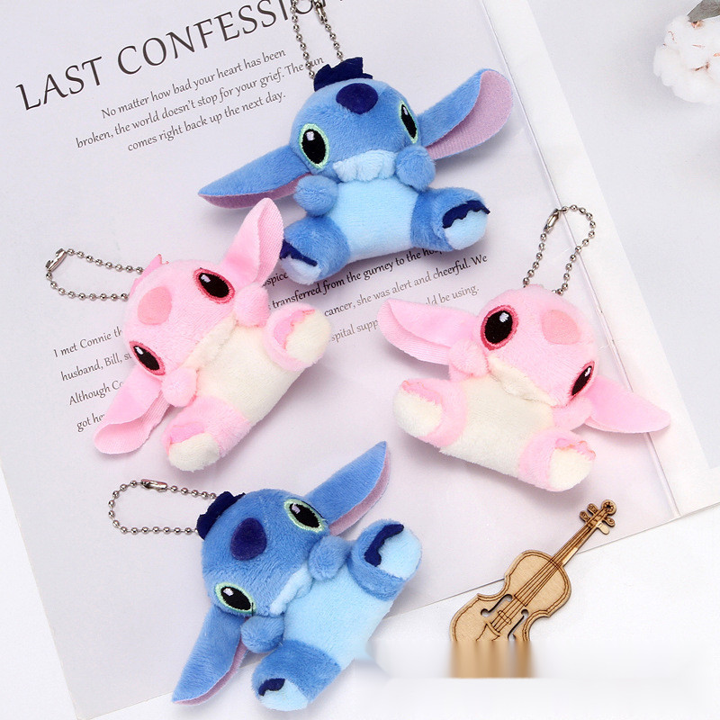 Novo estilo altura 6cm tamanho pequeno ponto azul boneca de pelúcia ponto saco pingente roupas pinge