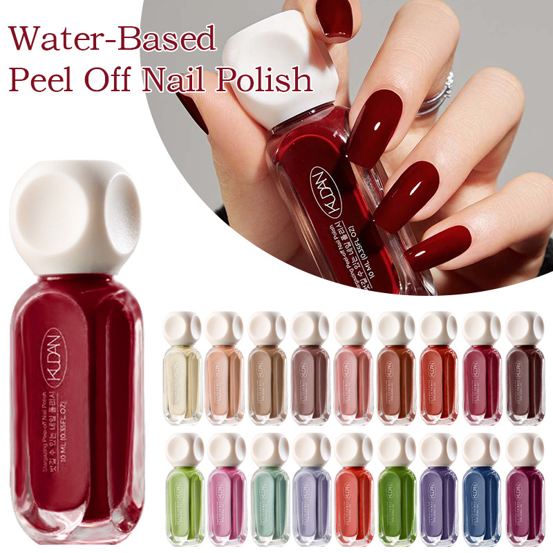 KUDAN 10ml Esmalte À Base De Água De Secagem Rápida Destacável De Longa Duração Inodoro Multicolorid