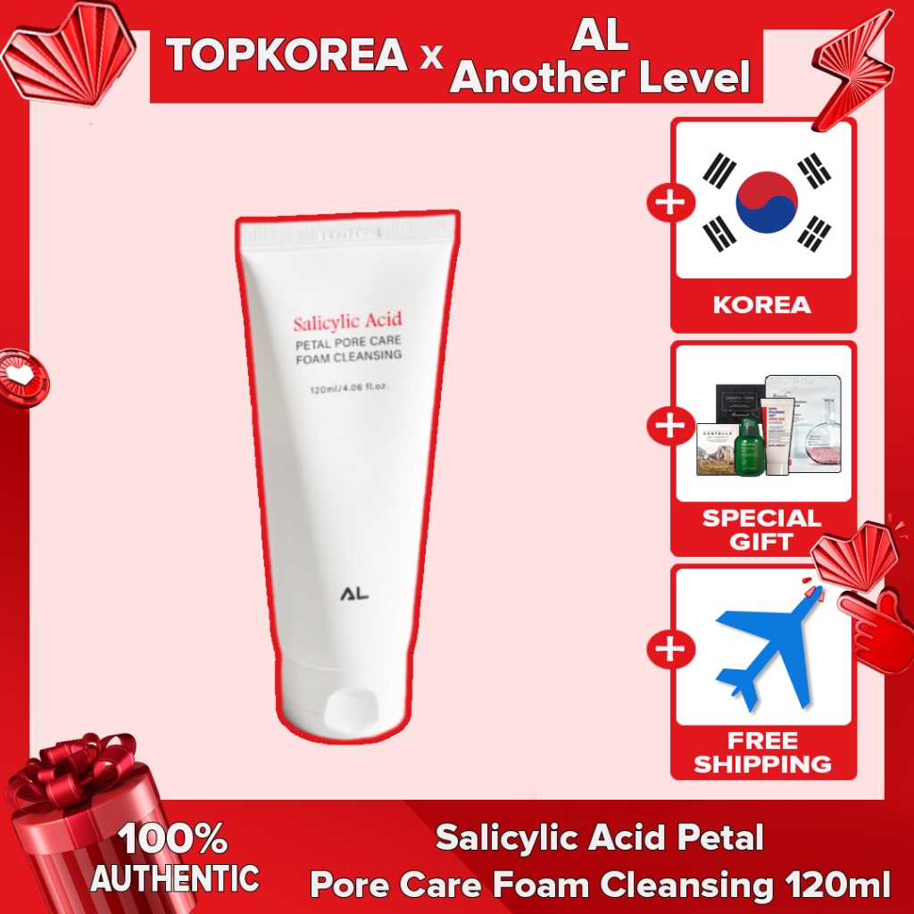 TOPKOREA  AL Outro Nível Ácido Salicílico Petal Pore Care Espuma De Limpeza 120ml Envio Da Coréia