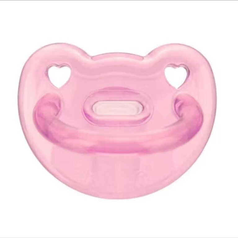 Chupeta Transparente de Silicone  Flexível e Maci