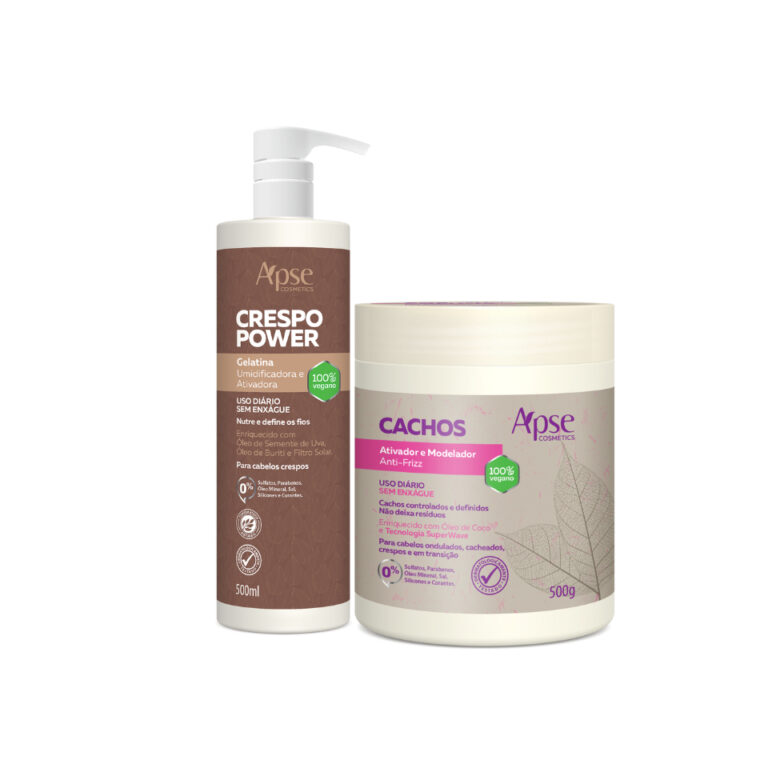 KIT APICE GELATINA CRESPO POWER 500ML E ATIVADOR C