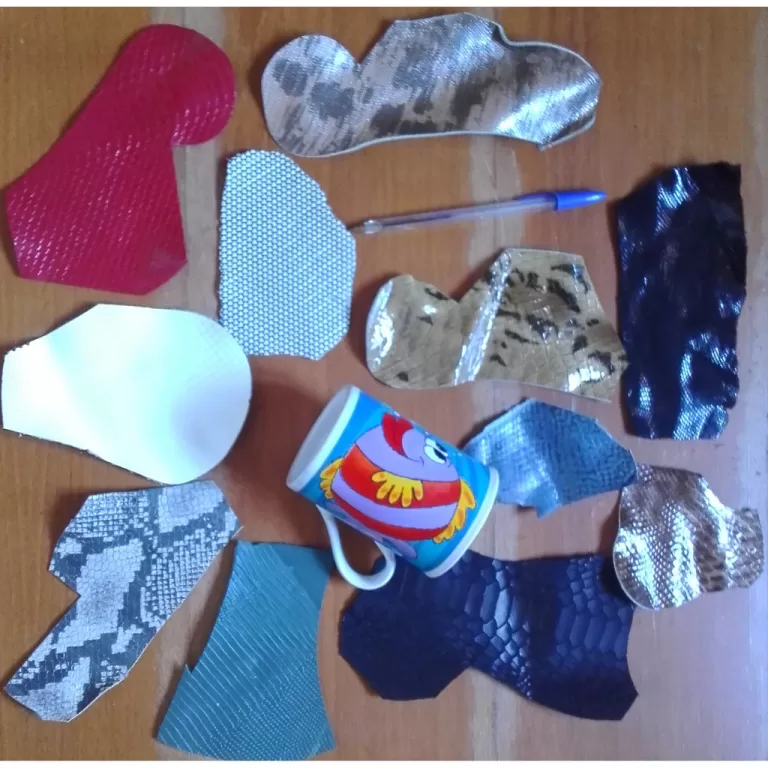 3kg Retalhos Pequenos Couro Legítimo Estampas Var