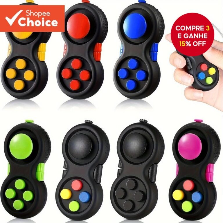 Fidget Pad com 8 Funções e Controller para Alív