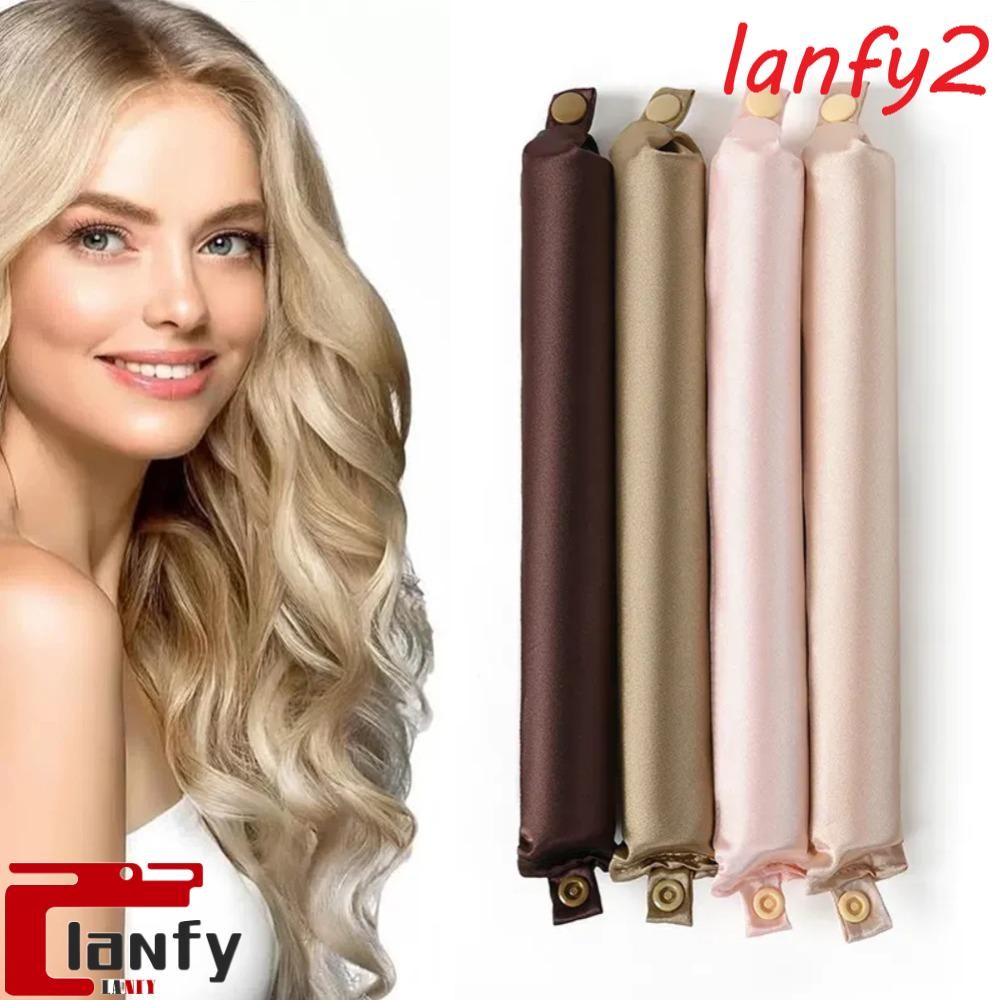 LANFY 3/4 Unidades De Modeladores De Cabelo Sem Calor , Rolos Noturnos De 3 Cm De Espessura Faixa De