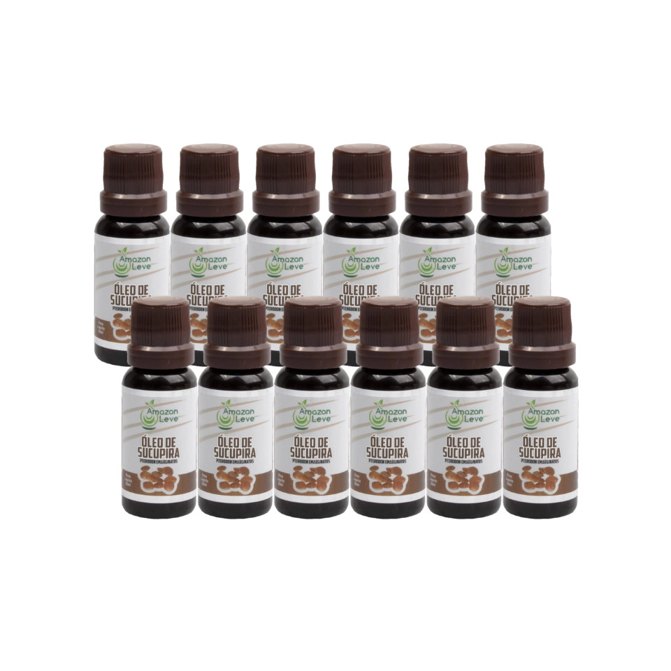 KIT 12UNI ÓLEOS VEGETAL SUCUPIRAS AMAZON LEVE 20ML