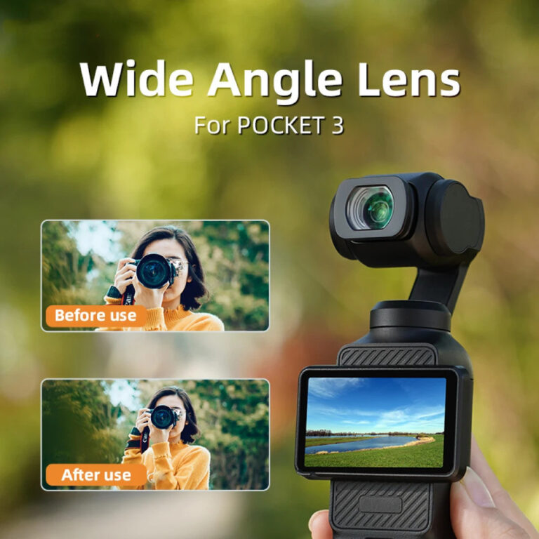 Para DJI OSMO POCKET 3 Lente Grande Angular Filtro