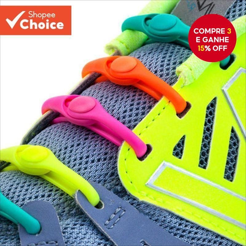 Conjunto De 12 Peças De Cadarços Elásticos De Silicone Preguiçosos Sem Amarração Para Tênis , De Cor