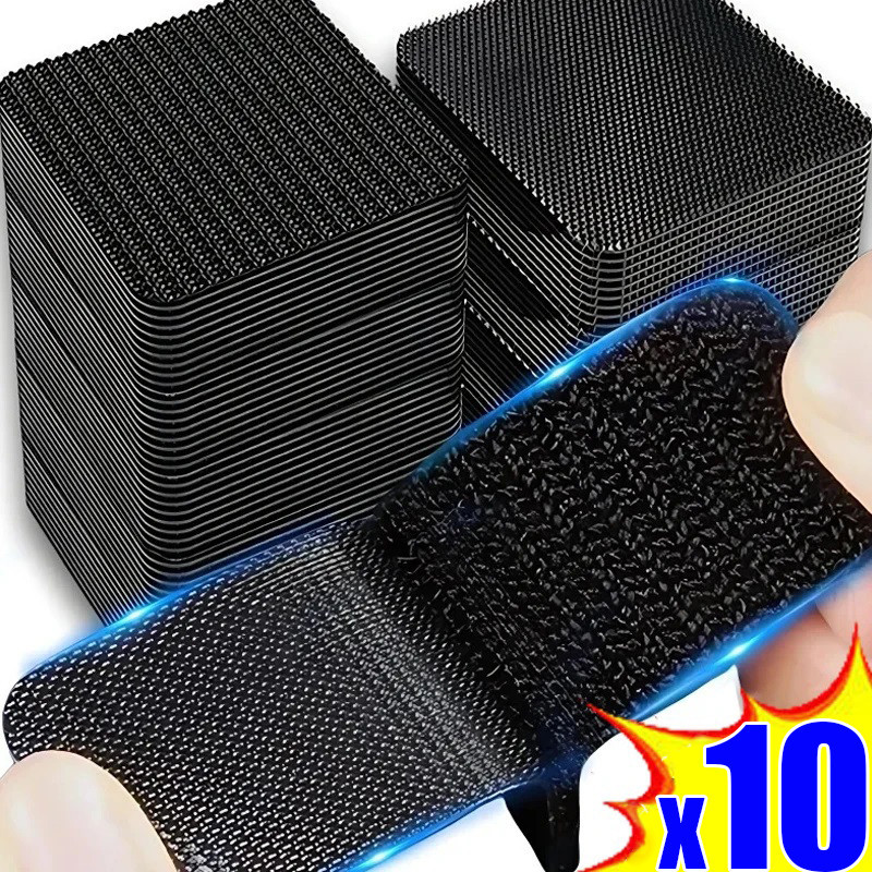10 Pares De Adesivos Fixos Para Carpetes De Carro-Tapetes De Pés-Acessórios Interiores De Automóveis