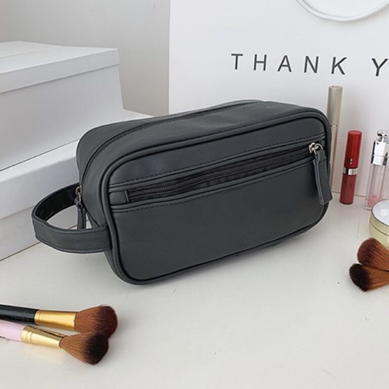 Nécessaire Bolsa de Mão Masculina de Couro Ecol
