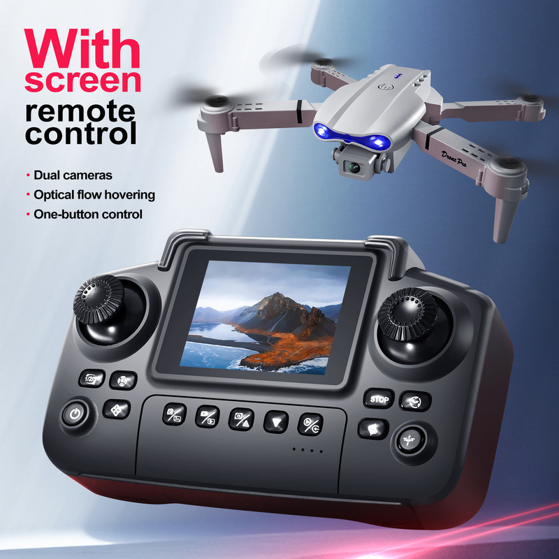Novo E88 E99 RC Drone 4K Professinal Com 1080P Grande Angular Câmera Dupla HD Dobrável Helicóptero W