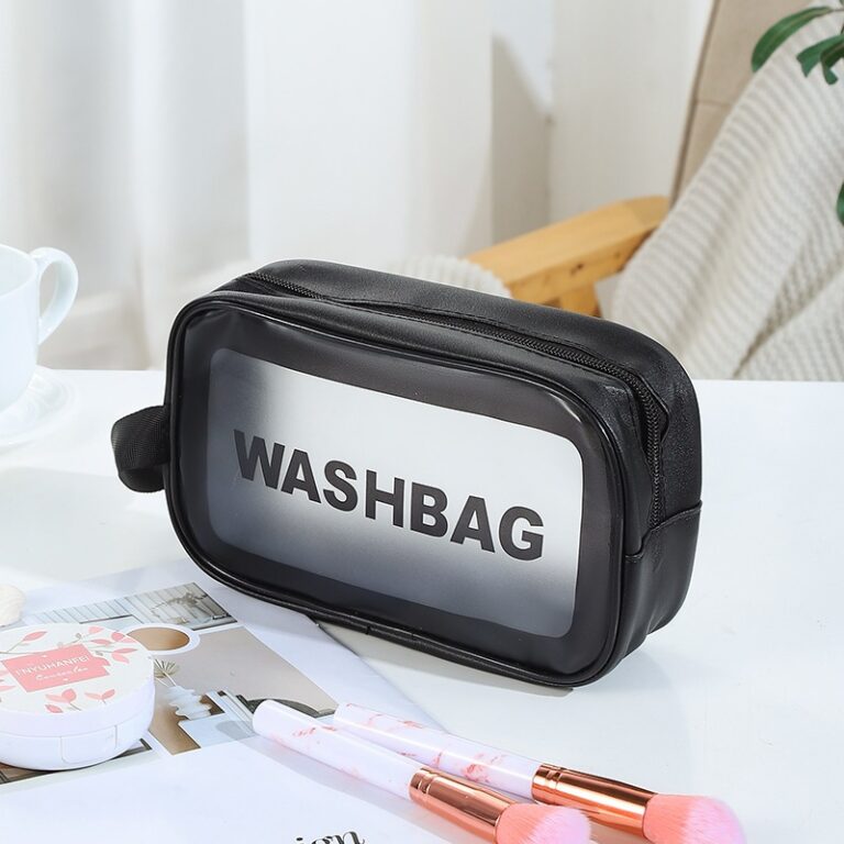 2 Kit Preto Bolsa Necessaire Maquiagem Cosméticos