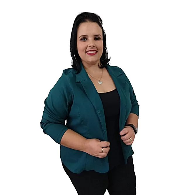 Blazer casaco sarja com elastano super confortavel