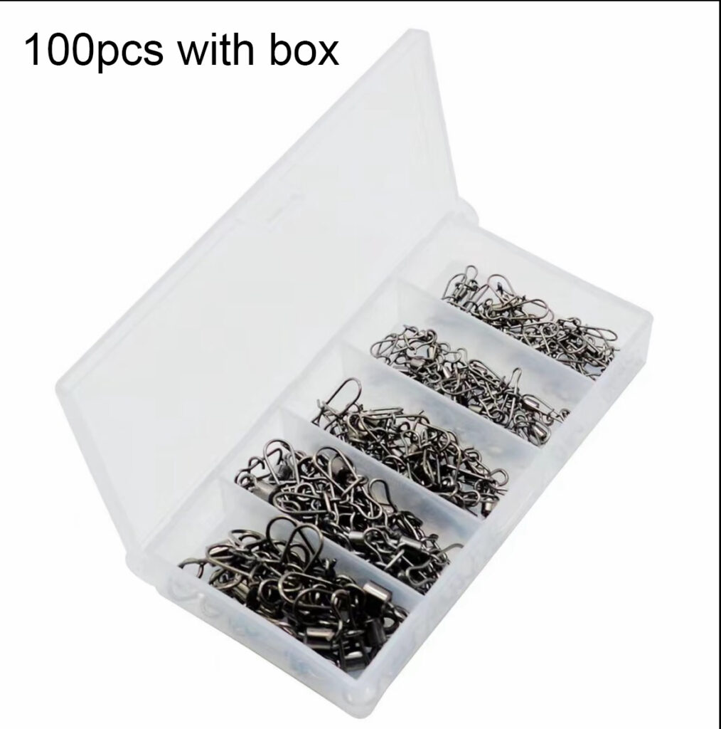 Giratório De Anzol De Aço Inoxidável , Equipamento De Pesca Marítima Com Pressão De Barril De Rolame