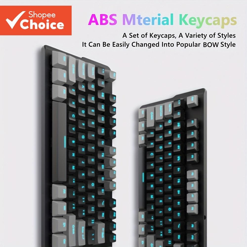 Kit De Teclas Transparentes Mecânicas Para Teclado De Jogos , Letras De Camada Adequadas A Maioria D