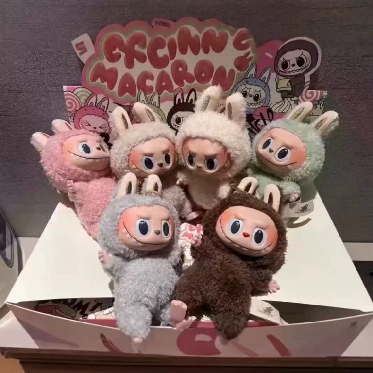 Labubu Os Monstros Pelúcia Macaron Figura De Aç