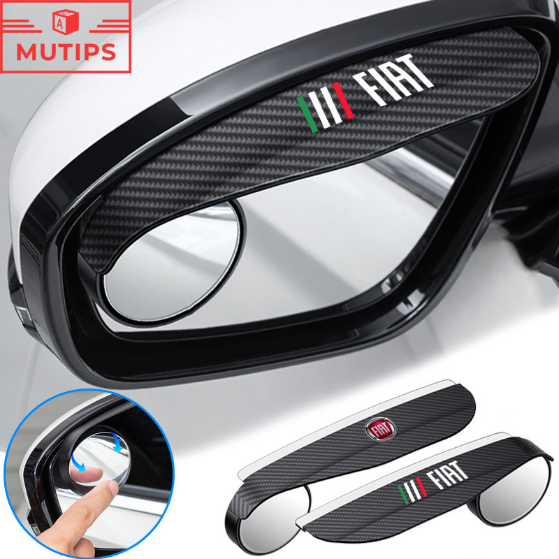2 Unidades/Conjunto Fiat Espelho Retrovisor Do Carro Chuva Sobrancelha Viseira Ponto Cego Capa De Pa