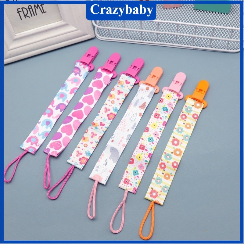 Clipe De Chupeta De Bebê Com Corrente/Suporte Impressão De Desenho Animado Crianças/Berço De Mordedo