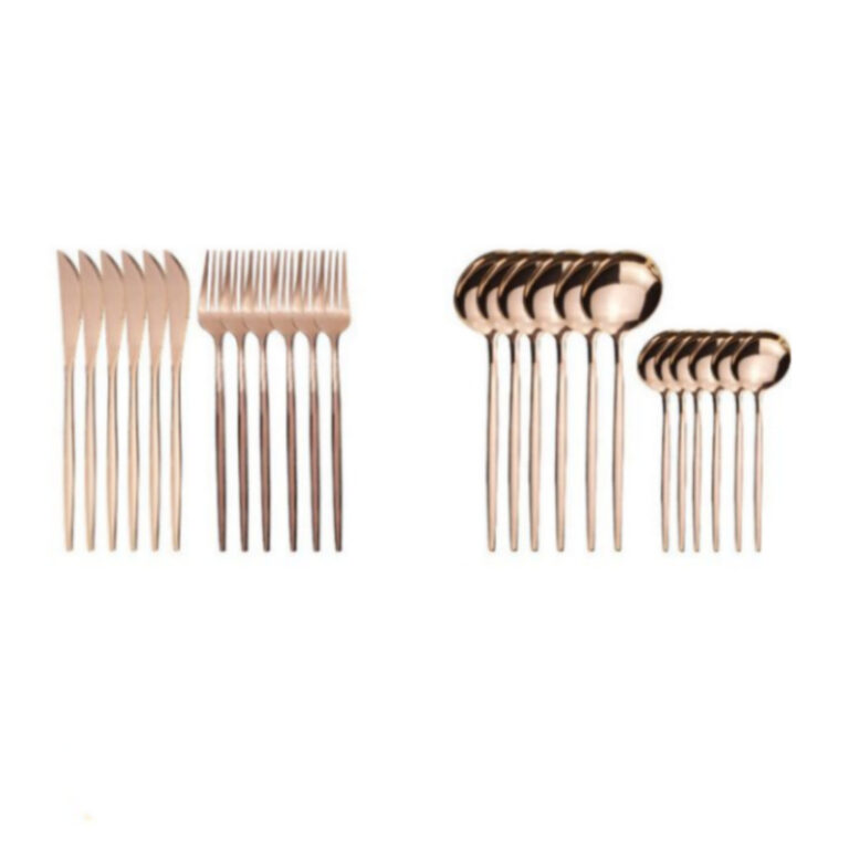 Conjunto Inteiro De 24 Peças Em Ouro Rosa . Ideal