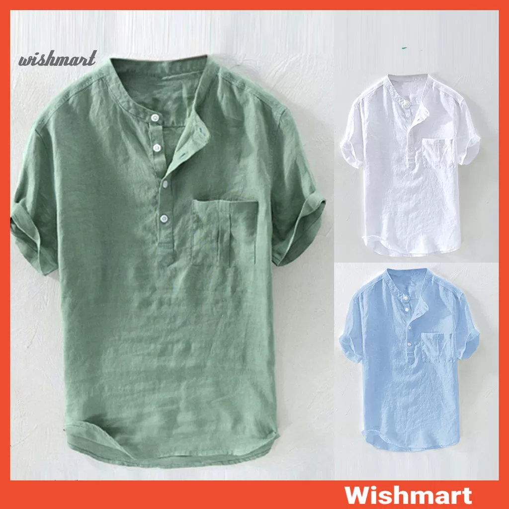 Camiseta De Autocultivo Com Mistura De Algodão Adequada Para A Pele Camisa Chambray Slim fit Férias