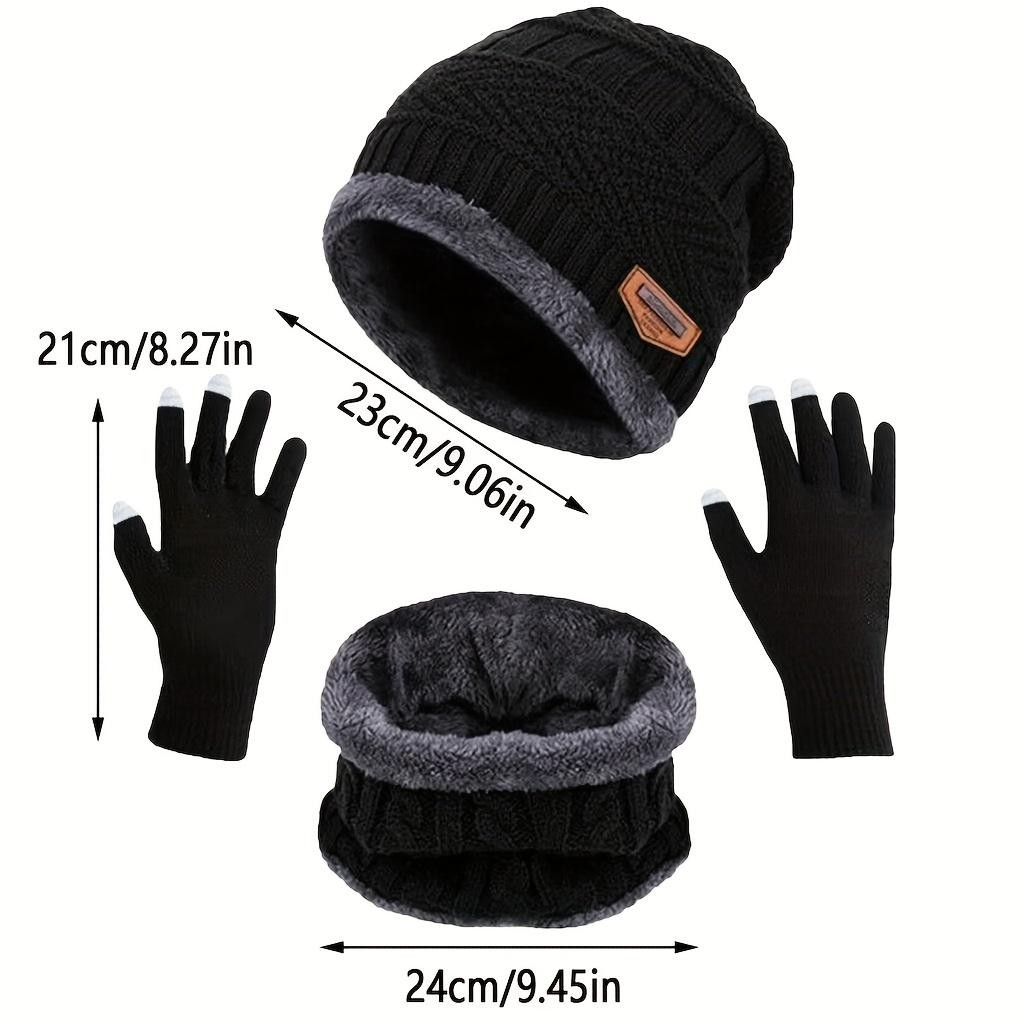 Kit Touca de Frio Forrada + Gola Forrada + Luva normal – Masculina e Feminina Kit Inverno