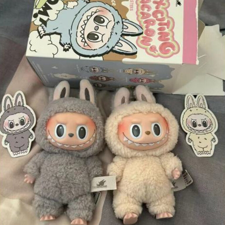 Labubu Emocionante Série Macaron Caixa Cega Bonec