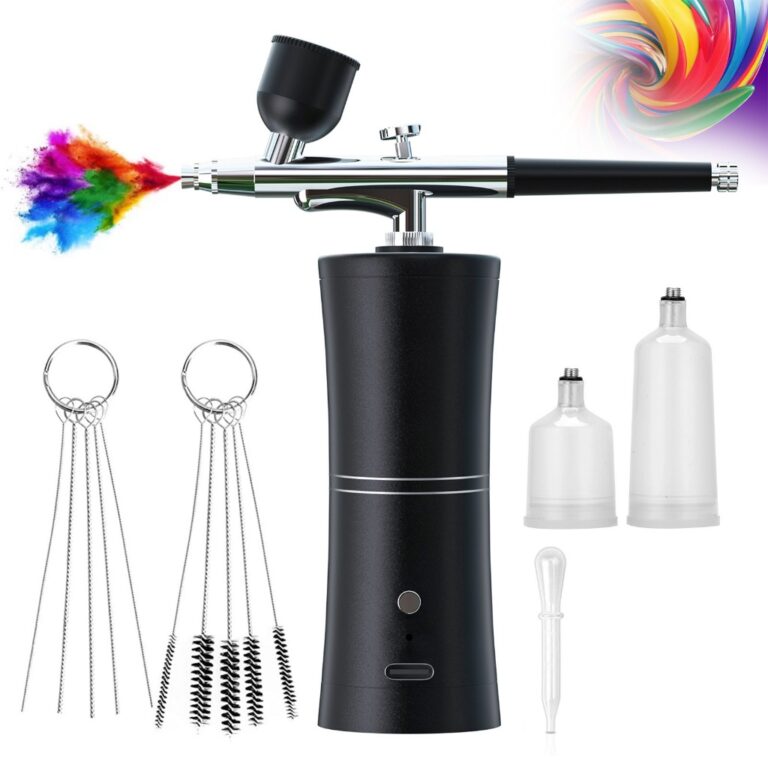 1 Conjunto Kit Aerógrafo Recarregável De Compres