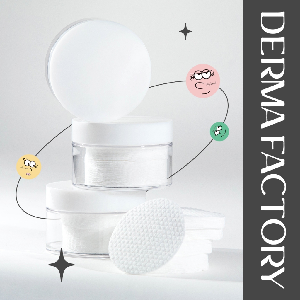 [Derma Factory] EDLP MULTI EMBOSSING COTTON pad (50pcs) | Toner Coreano Para A Pele DermaFactory