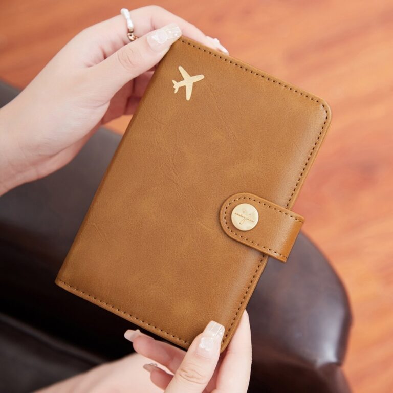 Nova bolsa para passaporte de viagem RFID Bolsa pa