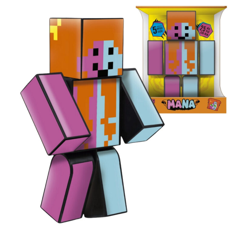 Boneca Mana 25cm Youtuber Articulada Gamer Skin St