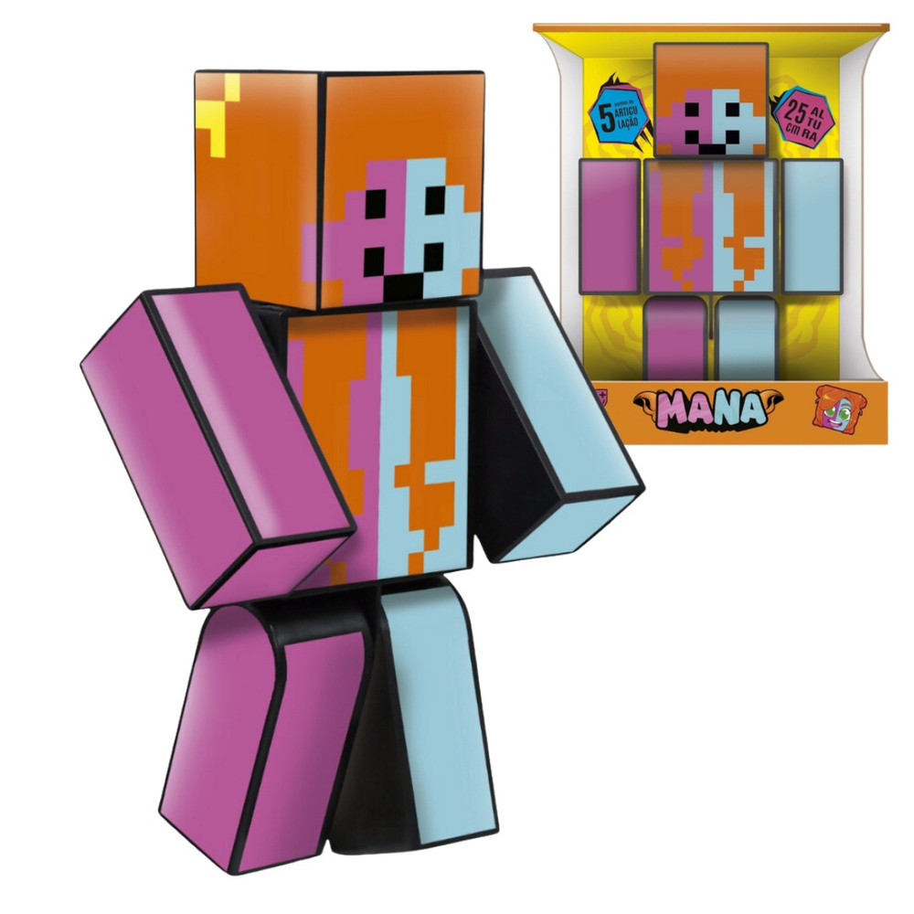 Boneca Mana 25cm Youtuber Articulada Gamer Skin Stremears – Algazarra