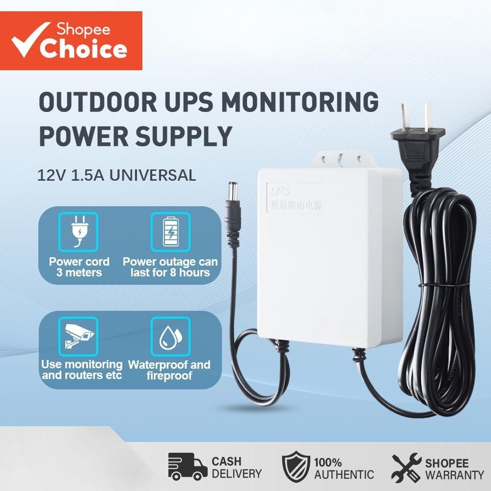 5400ma 12V 1.5A Mini UPS Bateria Backup Para Modem Roteador WiFi E Câmera De Segurança CCTV Externa