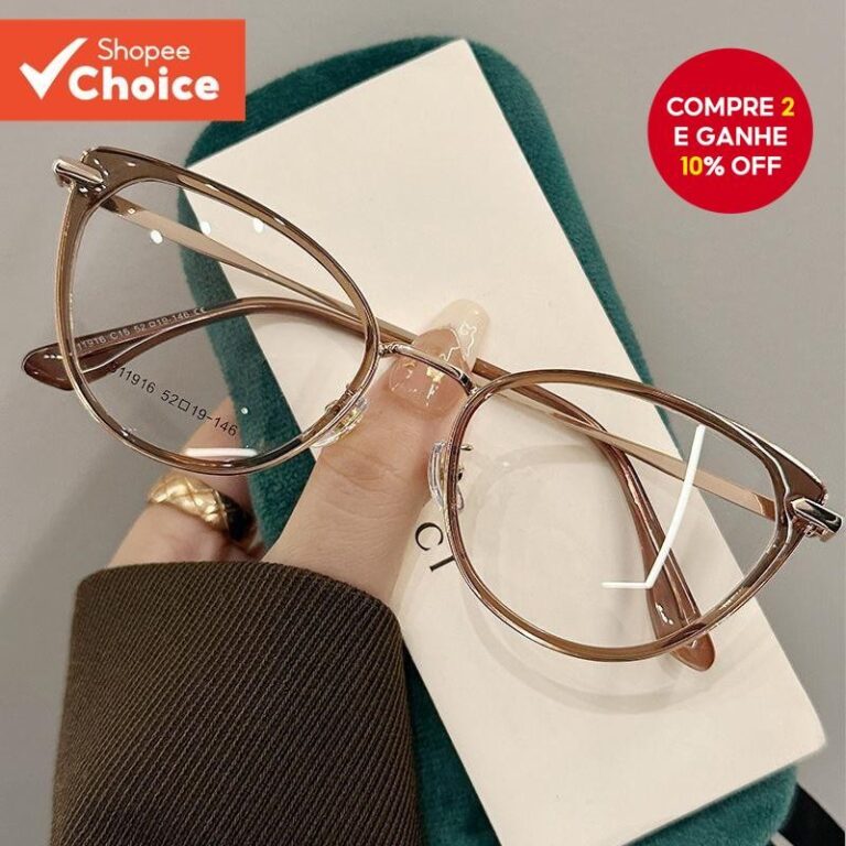 Óptica de computador com lentes anti-luz azul de 