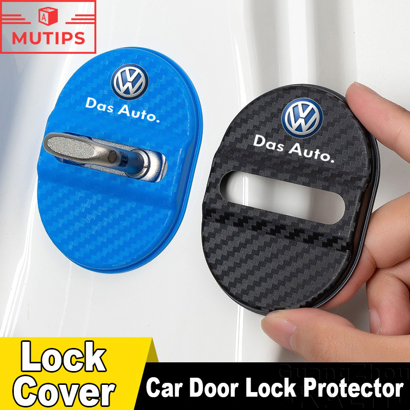 4 Pçs/Set VW Volkswagen Fechadura Da Porta Do Carro Protetor Capa Anti-Risco Almofada De Para Amarok