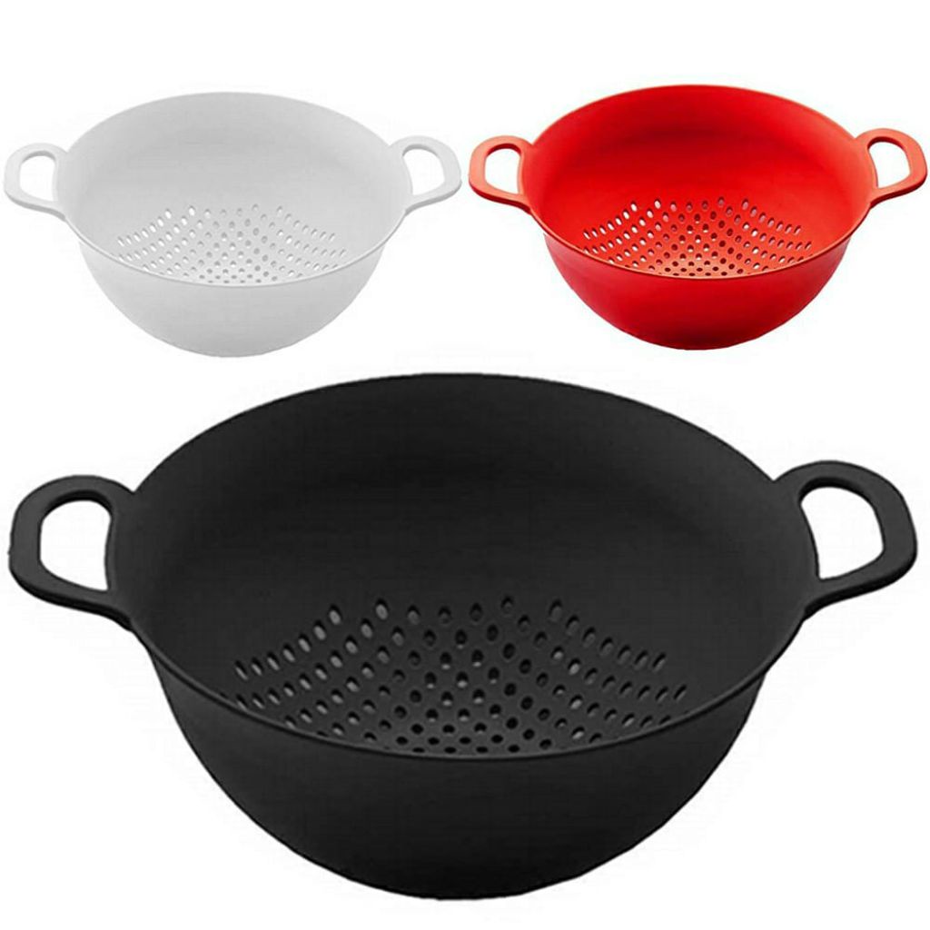 Lava Tudo / Escorredor de Arroz – Macarrão – Legumes – Saladas – Plástico – Cores Sortidas.