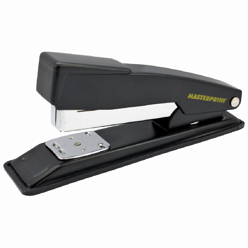 Grampeador de Mesa Metálico 13,5cm Grampos 26/6 até 20 Folhas Masterprint MP301