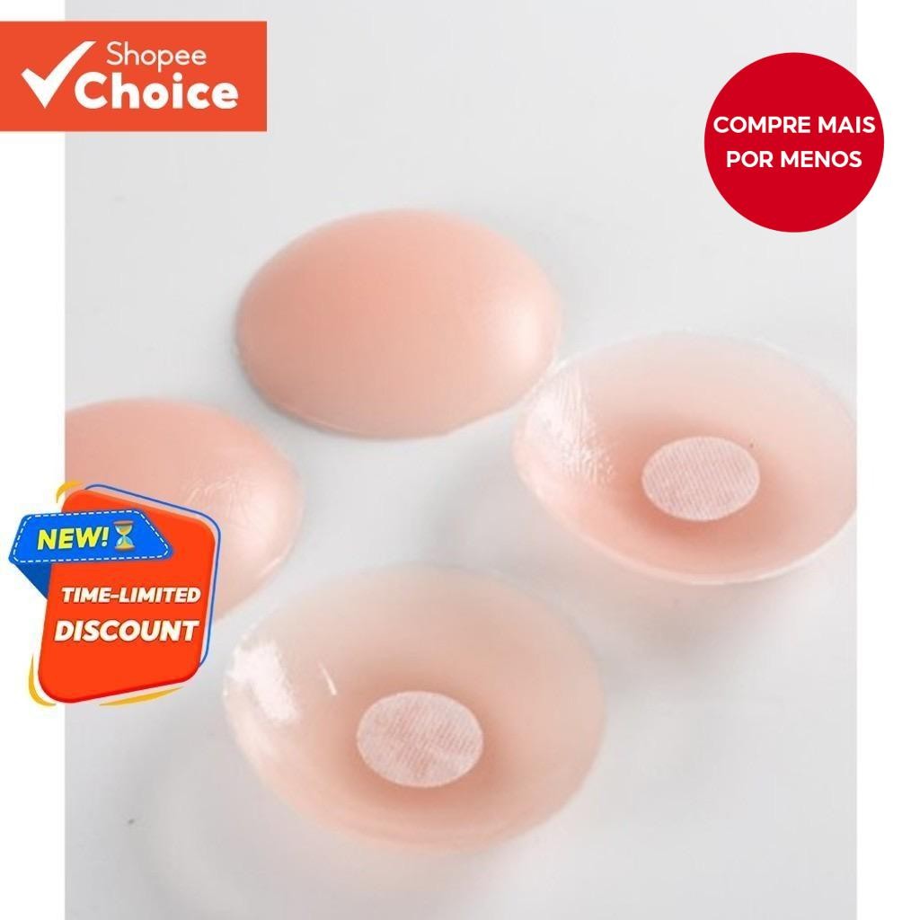 3 Pares De Capas De Silicone Reutilizáveis Para Mamilos-Invisíveis , Adesivas E À Prova Dágua