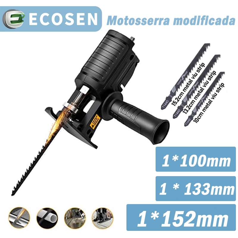 Kit Serra Adaptador de Serra Tico-Tico Elétrica para Furadeira e Parafusadeira, Ferramenta de Corte