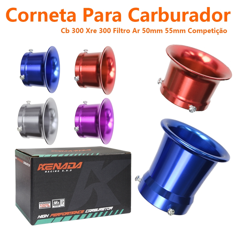 Corneta Carburador PWK Guilhotina CompetiçãO AplicaçãO Twister Pwk Koso Cb 300 Xre 300 Filtro Ar 50m